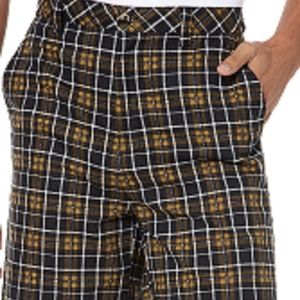 UCF GOLDEN KNIGHTS COLONY MEN'S PLAID LOGO SHORTS